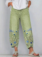 NORABELLE ARTISAN LINEN PANTS
