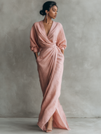 SOFI PURE ELEGANCE V-NECK DRESS