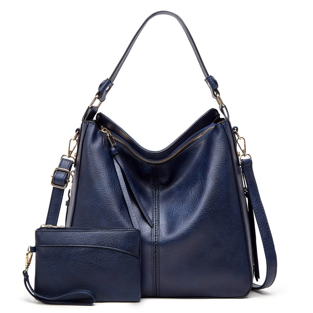 CAMELLIA LEATHER HOBO BAG