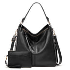 CAMELLIA LEATHER HOBO BAG