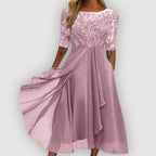 ELARA SOFT FLOW CHIFFON DRESS