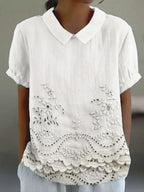 LILY BLOOM EMBROIDERED TOP