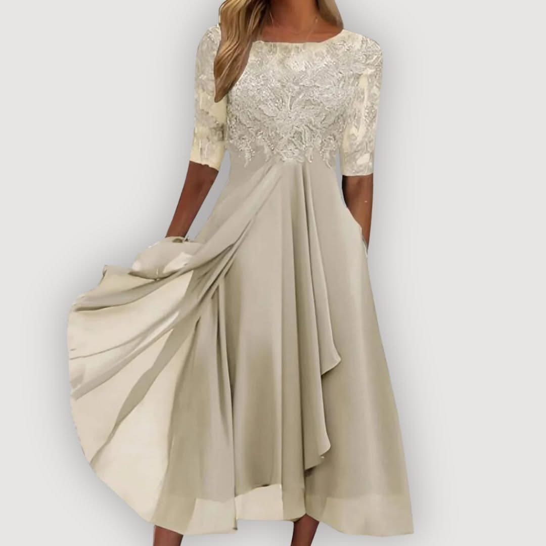 ELARA SOFT FLOW CHIFFON DRESS