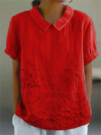 LILY BLOOM EMBROIDERED TOP