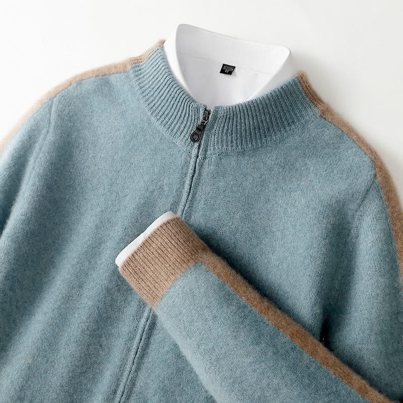 FERRARA CASHMERE ZIP-THROUGH JACKET
