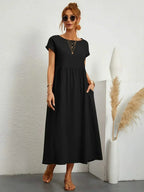 AVA LUXE FLUID MIDI DRESS