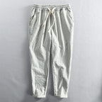 ROCCO STRIPED LINEN PANTS