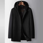 100% WOOLEN HOODED COAT