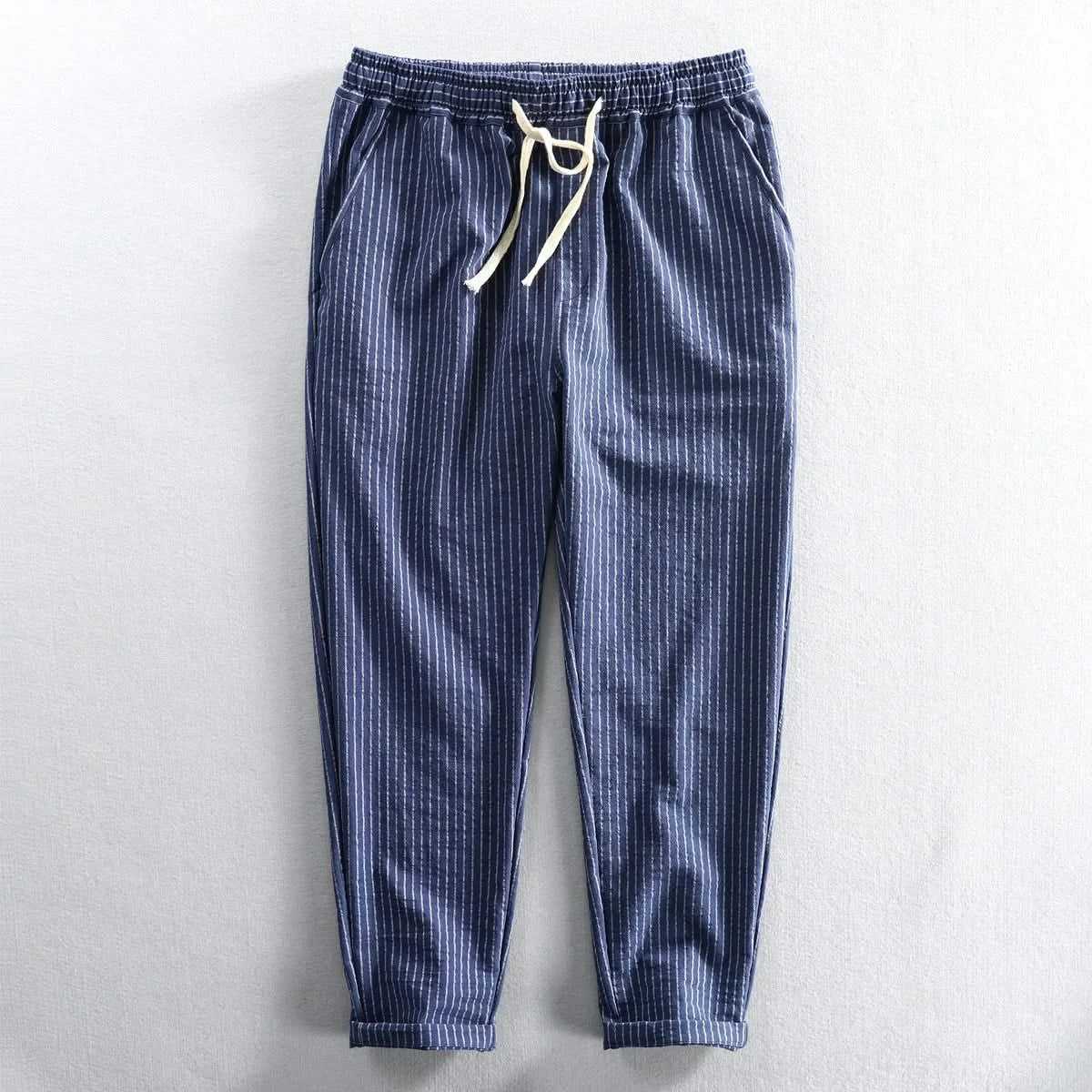 ROCCO STRIPED LINEN PANTS