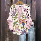 ELENORA WHISPER RUFFLE BLOUSE