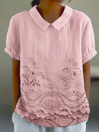LILY BLOOM EMBROIDERED TOP