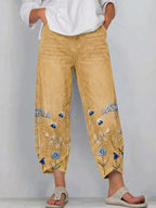 NORABELLE ARTISAN LINEN PANTS