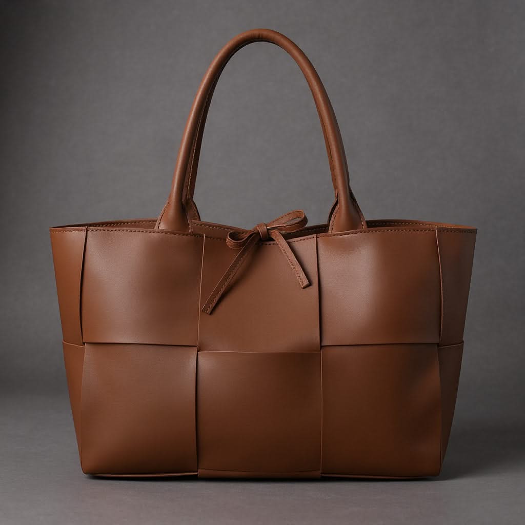 SOPHISTICATED LEATHER TOTE