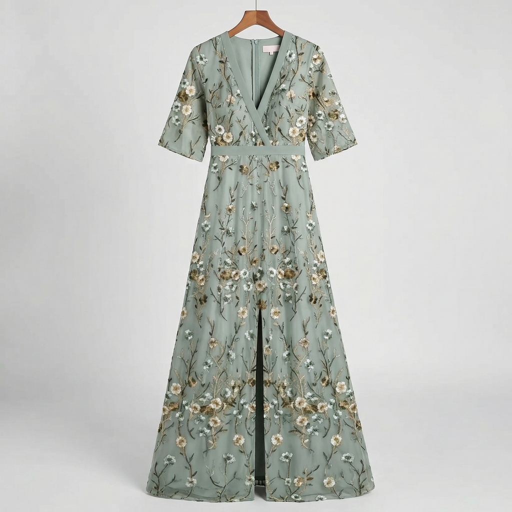 MARISA ELEGANT FLORAL DRESS