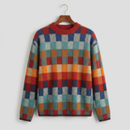 EMMA CHECKED MERINO JUMPER