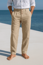 ETHAN LINEN TROUSERS